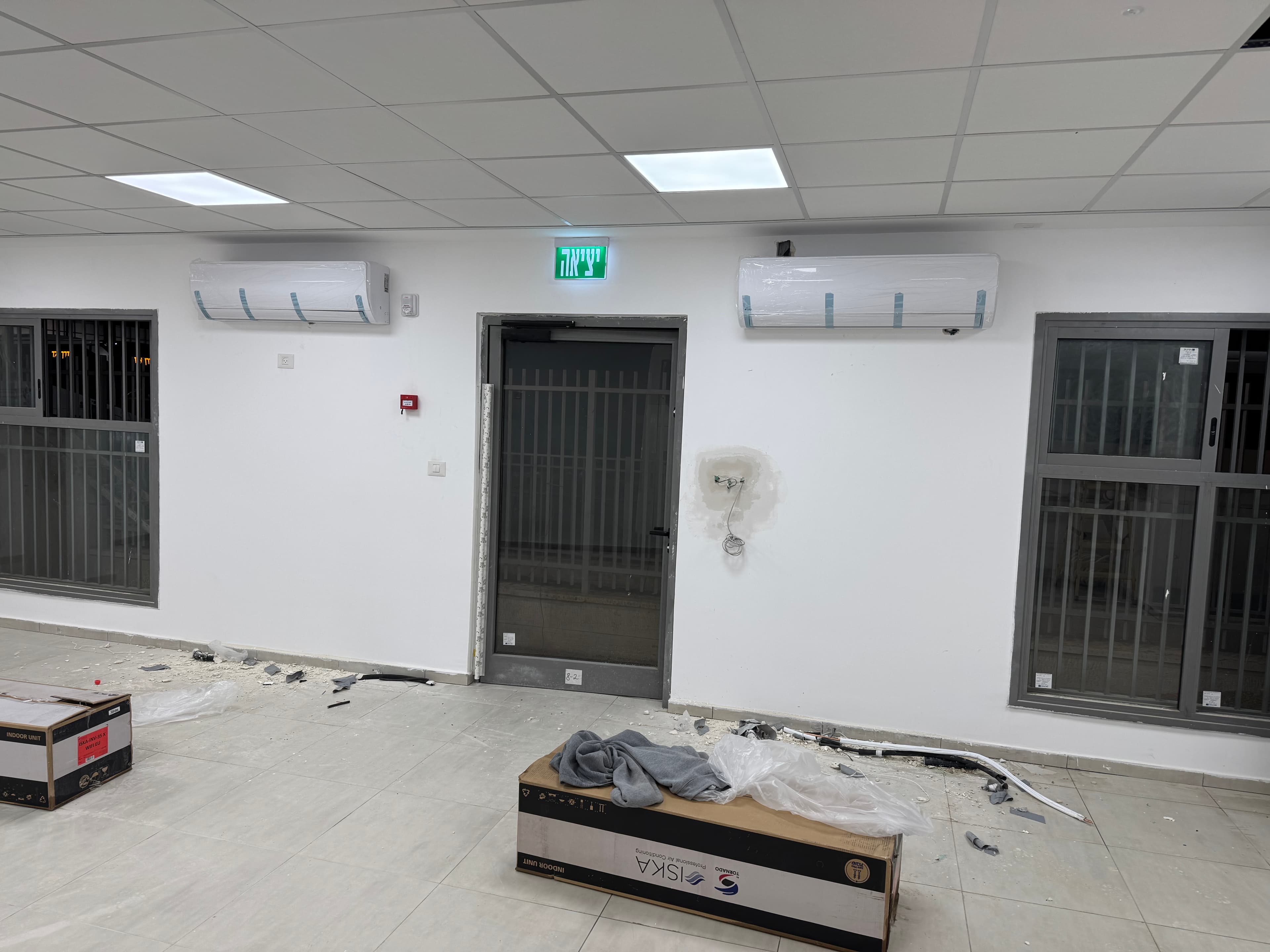 התקנת מזגנים במשרד חדש