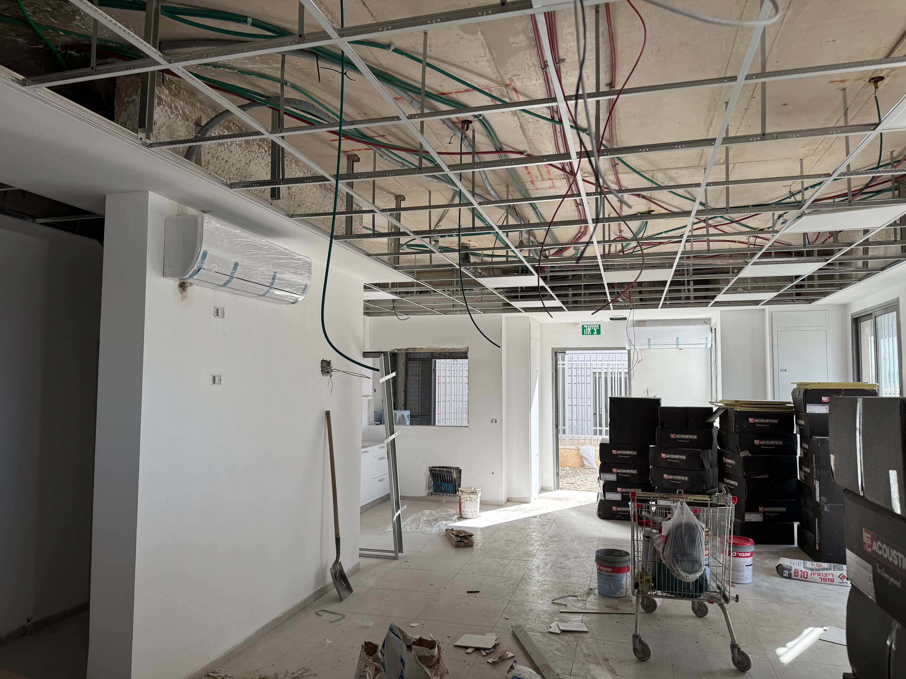 תשתית מיזוג באתר בנייה